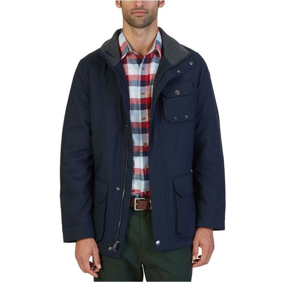 Nautica Mens Multi-Pocket Parka Coat NWT